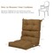 Tufted Outdoor Patio Chair Seating Pad with 4 Attached String Ties